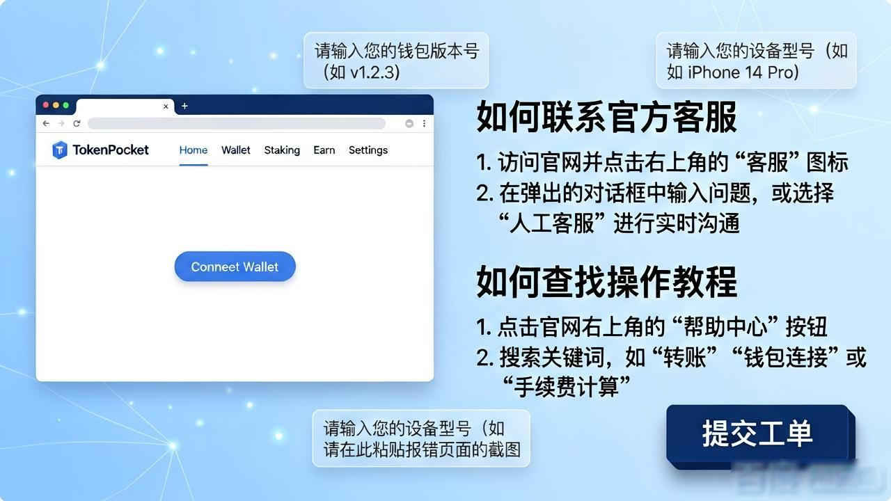 TokenPocket钱包问题解决办法_如何通过TokenPocket官网获取帮助与支持？_TokenPocket钱包操作教程