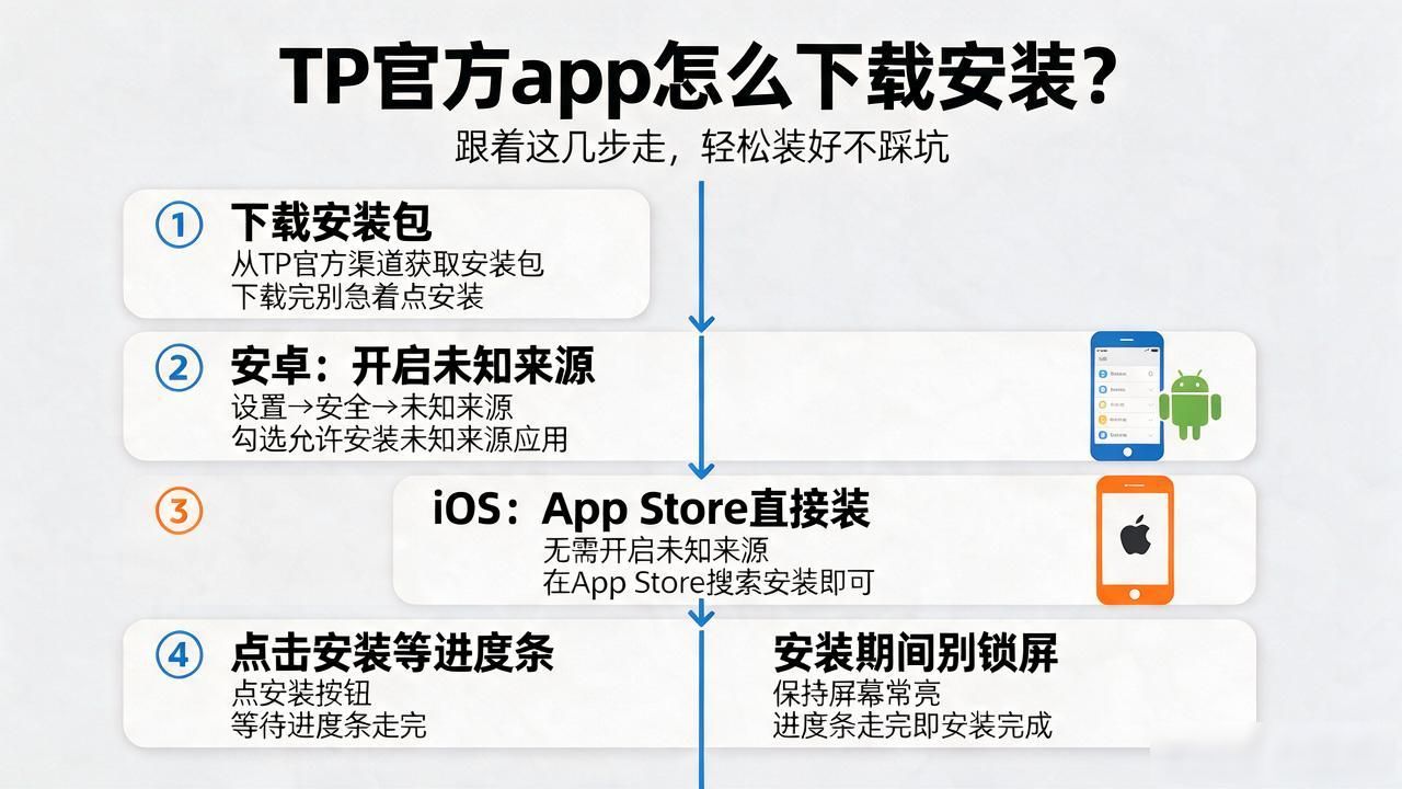 安卓iOS安装步骤_轻松安装TP官方下载安装app的操作步骤_TP官方app下载流程
