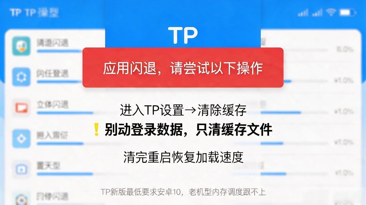 安卓TP闪退排查_TP官方安卓最新版本中的问题排查与解决技巧_TP页面卡顿解决方法