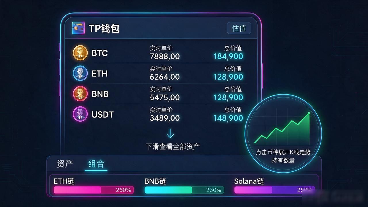 TP钱包如何查看多链持仓总价值_TP钱包官方版本资产评估功能怎么用_如何在TP钱包官方版本中进行资产评估